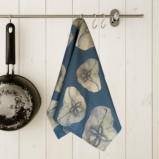 Beach House Collection Pansy Shell Tea Towel