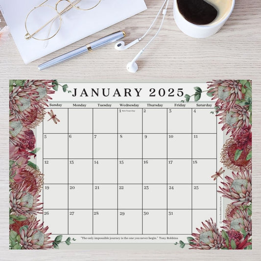 2025 A3 Desk Calendar